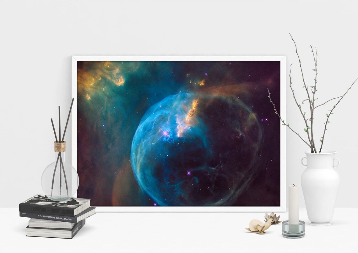 Outer Space Astronomy Nasa Hubble Galaxy Poster Print - Image 2