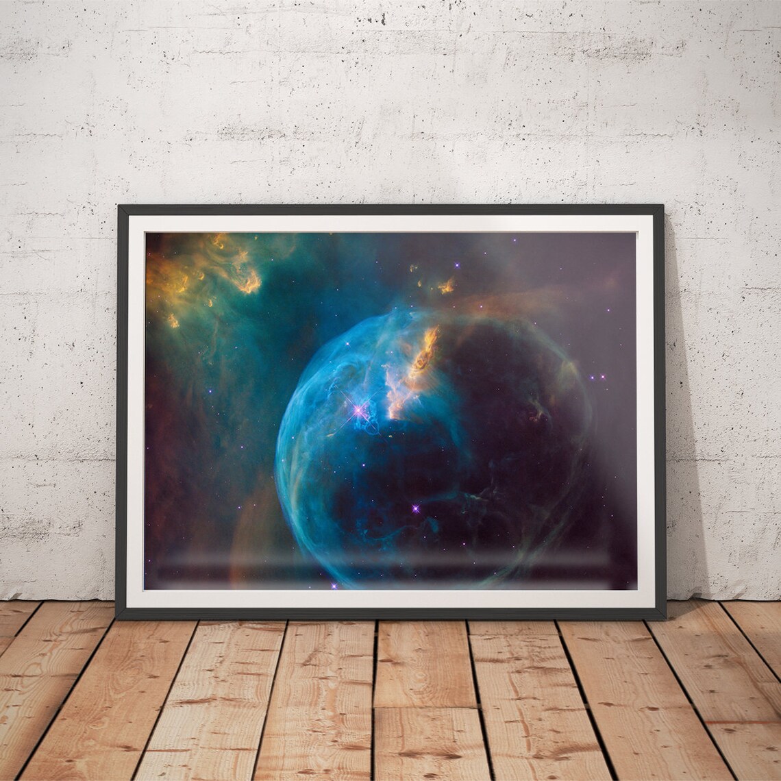 Outer Space Astronomy Nasa Hubble Galaxy Poster Print