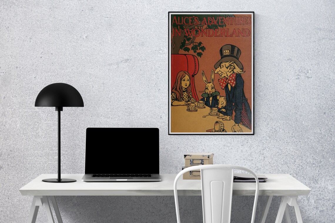 Alice In Wonderland Vintage Art Print, Bookish Decor - Image 3