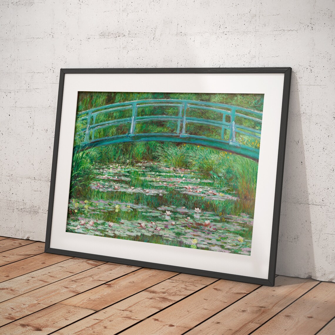 Claude Monet Japanese Footbridge Vintage Art Print - Image 4