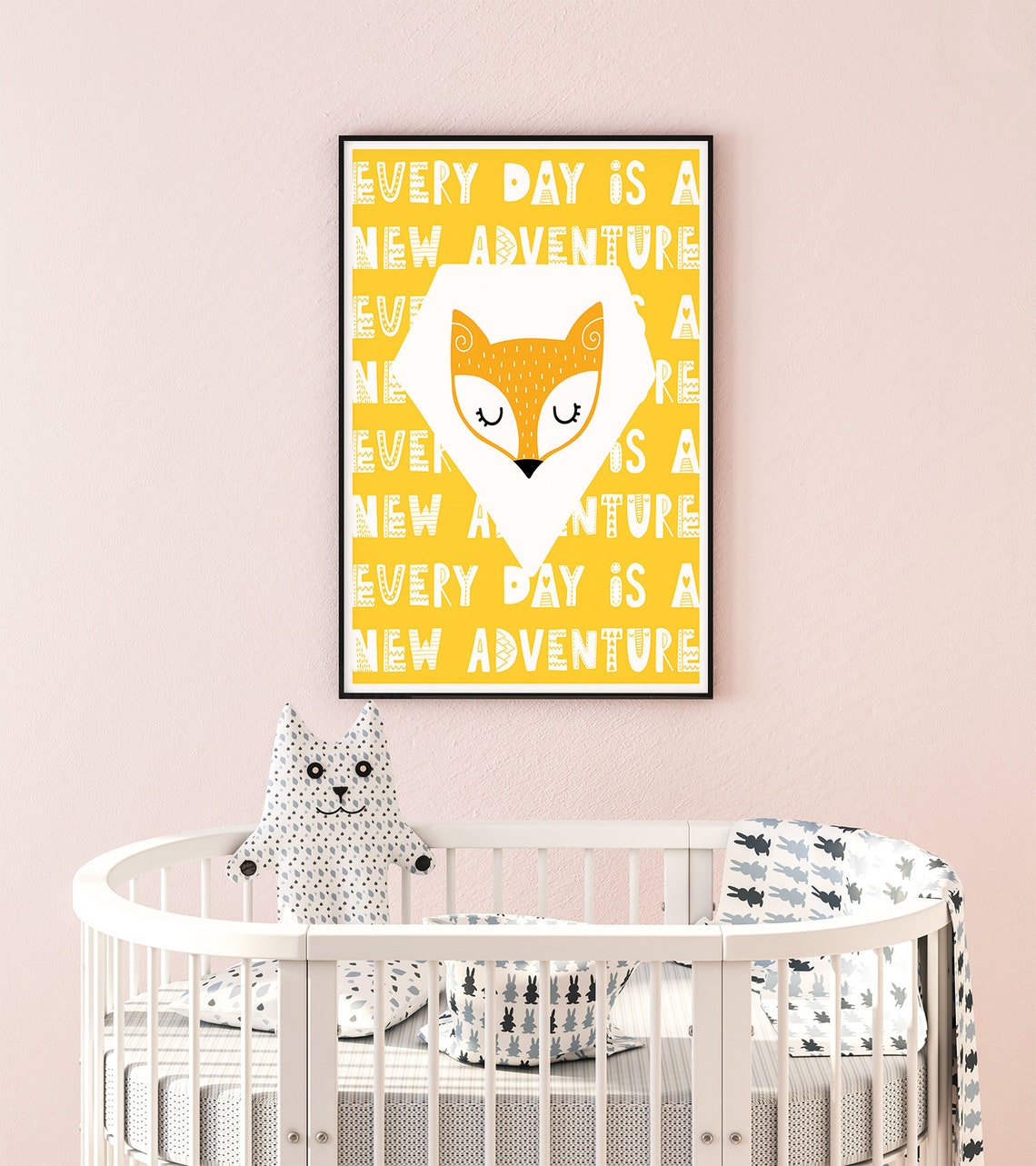 Nursery Prints Fox No2 Nursery Decor Scandi Print Nursery Nordic Nursery Boys Bedroom Decor Girls Room Decor - Image 2