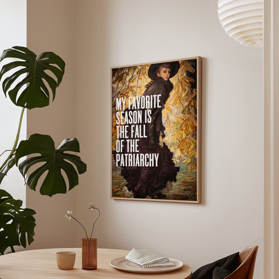 Fall Of The Patriarchy Quote Art Print, Feminist - Image 3