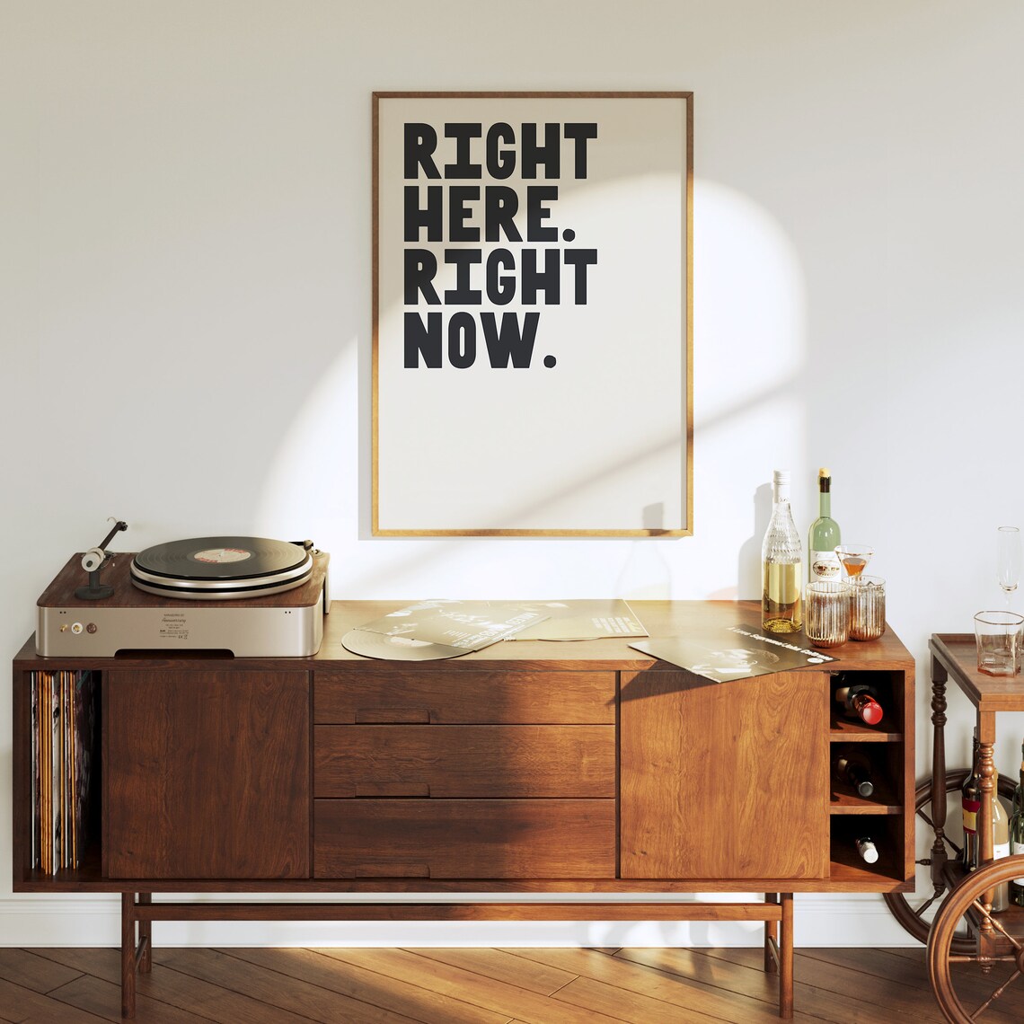 Right Here Right Now Music Lyric Poster Inspirational Typography Print Wall Art A124 - Image 3