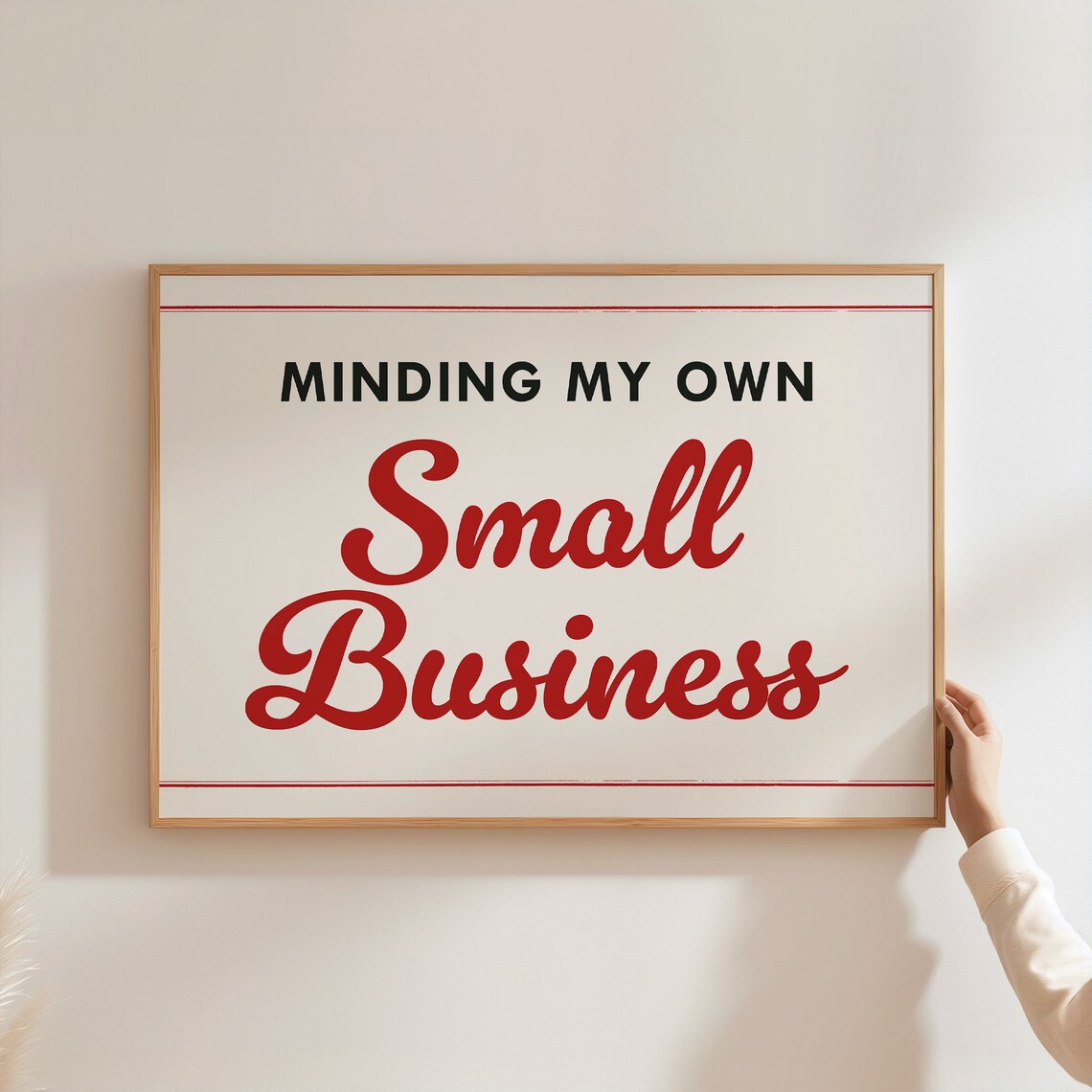 Mid-Century Retro Small Business Office Sign Art Print - Image 2