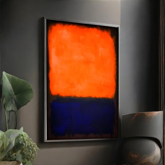 Mark Rothko Colorful Abstract Art Minimalist Painting Modern Wall Decor Contemporary Home Art Unique Gift Homeart Framed