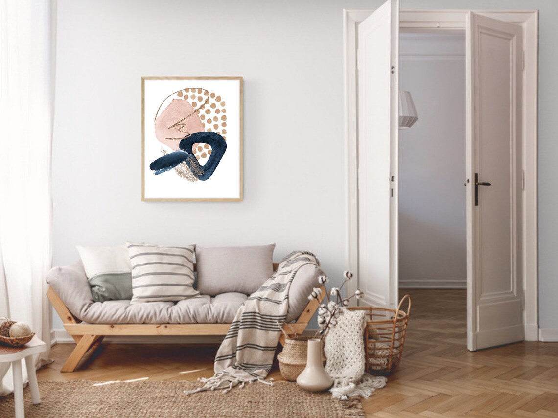 Maximalist Abstract Neutral Art Print, Modern Decor - Image 3