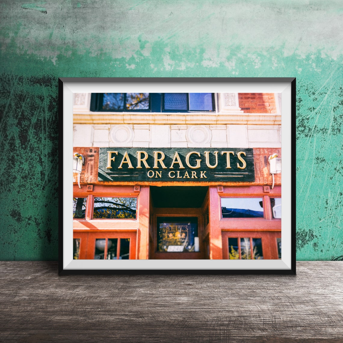 Farraguts On Clark Vintage Chicago Bar Storefront Sign Poster