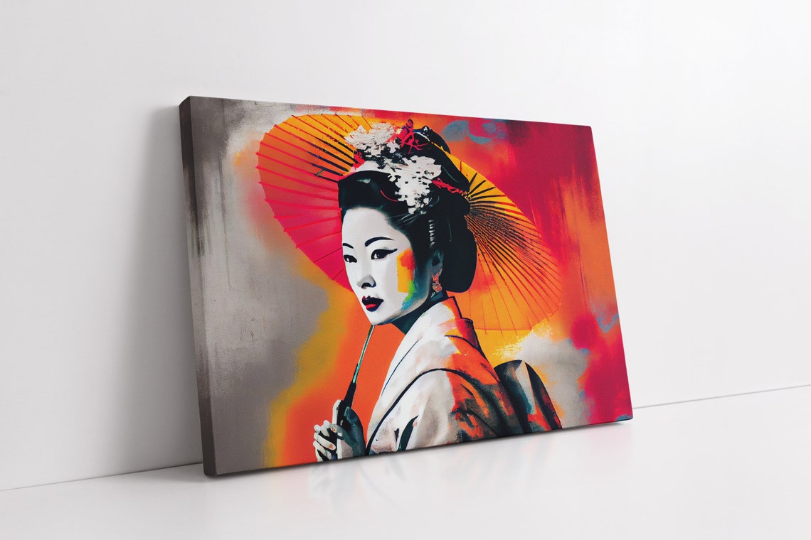 Geisha Wall Art Geisha Wall Art Geisha Print Geisha Art Geisha Poster Geisha Artwork Geisha Japanese Geisha Wall Art - Image 3