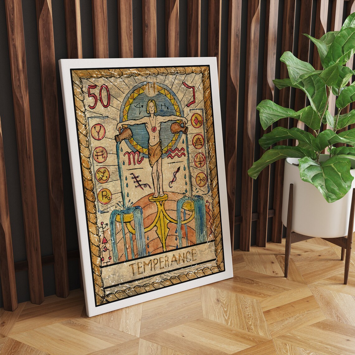 Temperance Tarot Card Print Tarot Print Tarot Card Print Tarot Card Wall Art Temperance Tarot Print Temperance Tarot Tarot Art - Image 2