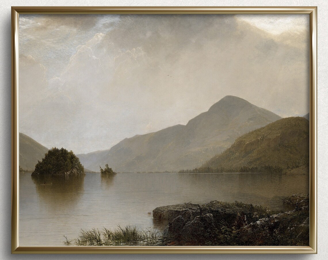After The Rain Vintage Landscape Oil Painting Art Print