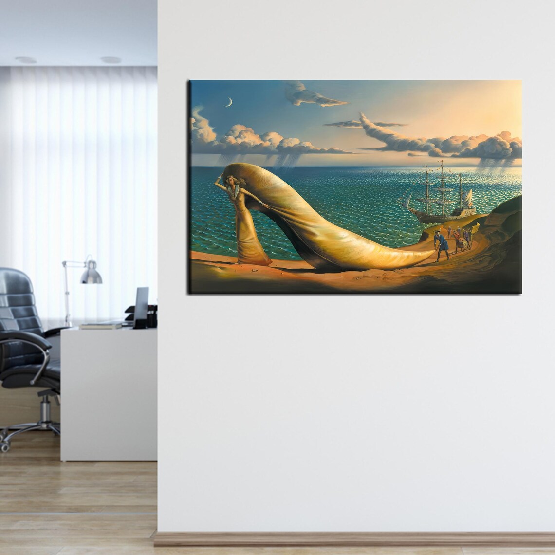Vladimir Kush Surreal Seascape Giant Skirt Sail Beach Art Poster