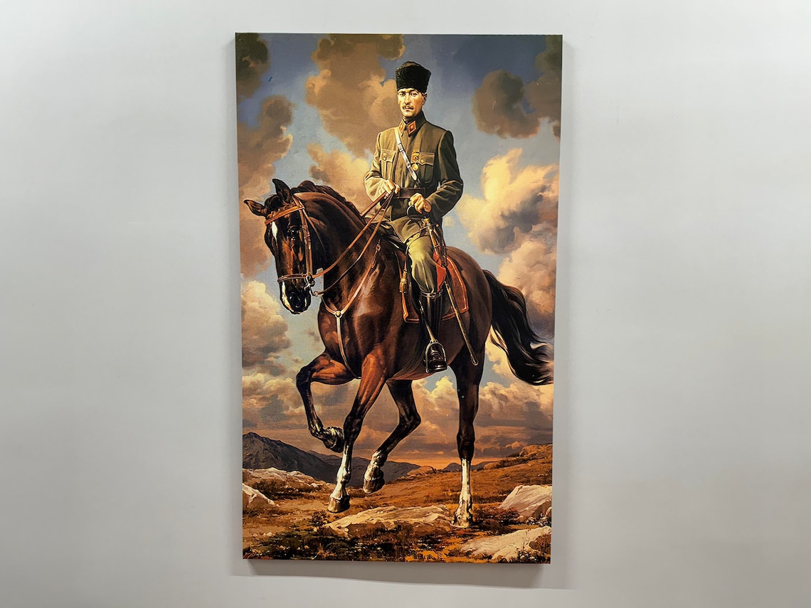Ataturk Office Wall Art Print, Turkish Leader