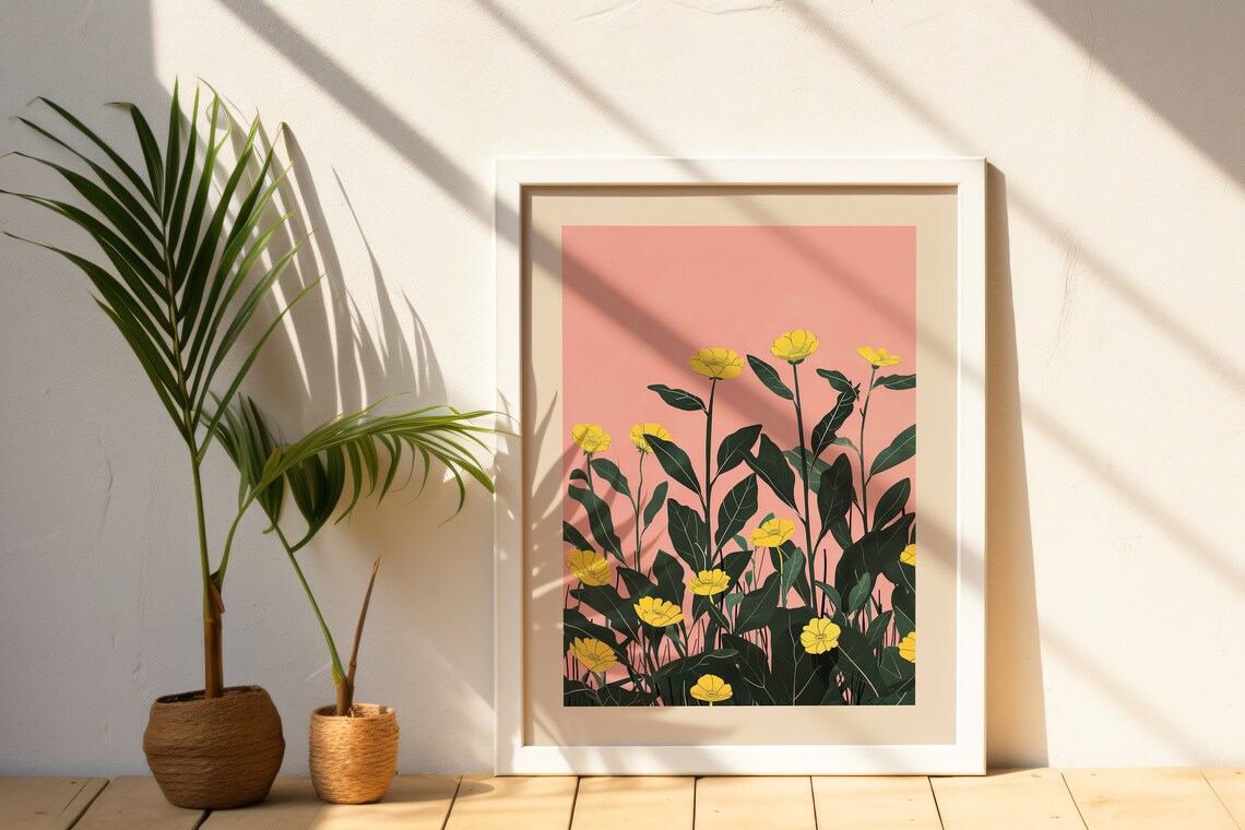 February Primrose Botanical Art Print, Personalized - Image 4