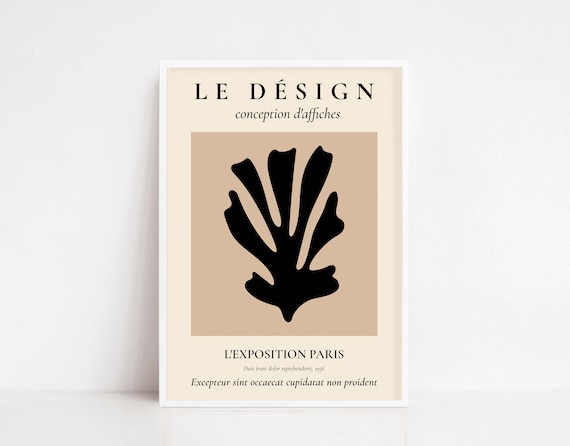 Matisse Poster Matisse Print Matisse Wall Art Henri Matisse Inspired Poster Exhibition Poster Beige Wall Art Neutral Poster