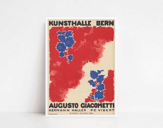 Augusto Giacometti Vintage Exhibition Poster Art Print