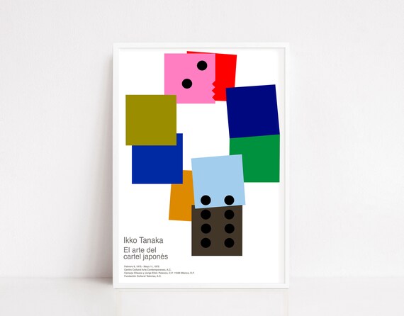 Ikko Tanaka Japanese Poster Art Print Exhibition