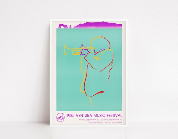 Vintage Jazz Exhibition Poster Art Print