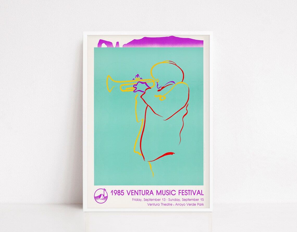Vintage Jazz Exhibition Poster Art Print