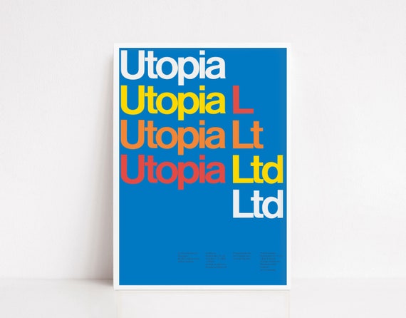 Utopia Ltd Vintage Exhibition Poster