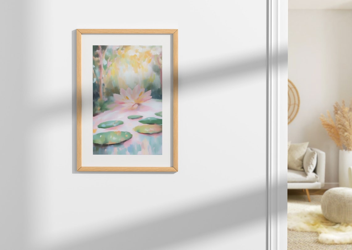 Lily Of The Valley Chinoiserie Nature Wall Art Landscape Oil Painting Porch Decor Garden Decor Wall Art Print - Image 4