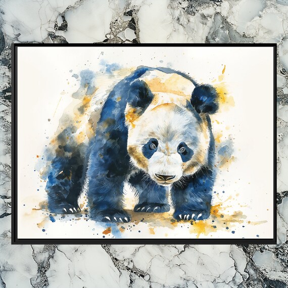 Stunning Panda Canvas Wall Art Perfect Home Decor Piece For Animal Lovers Adorn Your Living Space With This Captivating Mammal Painting