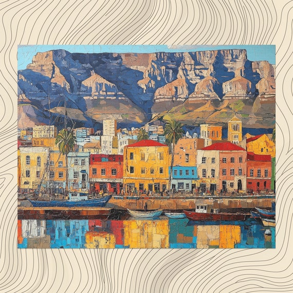 South Africa Canvas Wall Art Table Mountain Cape Town Decor Poster Print African Style Home Office Bedroom Decoration Affordable