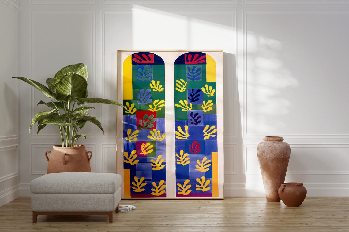Henri Matisse Vence Chapel Stained Glass Window Abstract Poster - Image 4