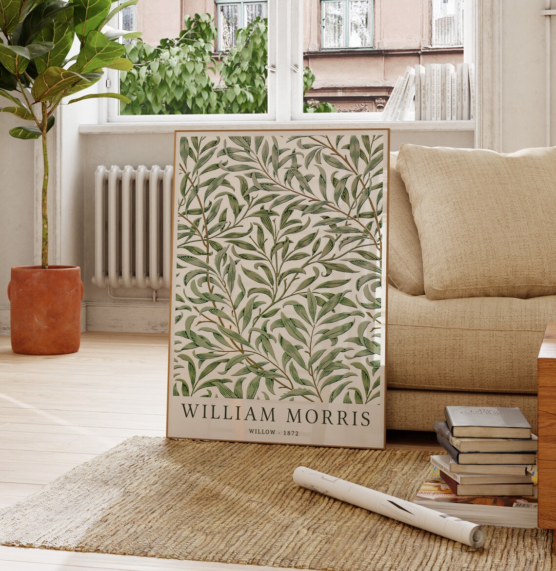 William Morris Willow Botanical Pattern Art Print - Image 4