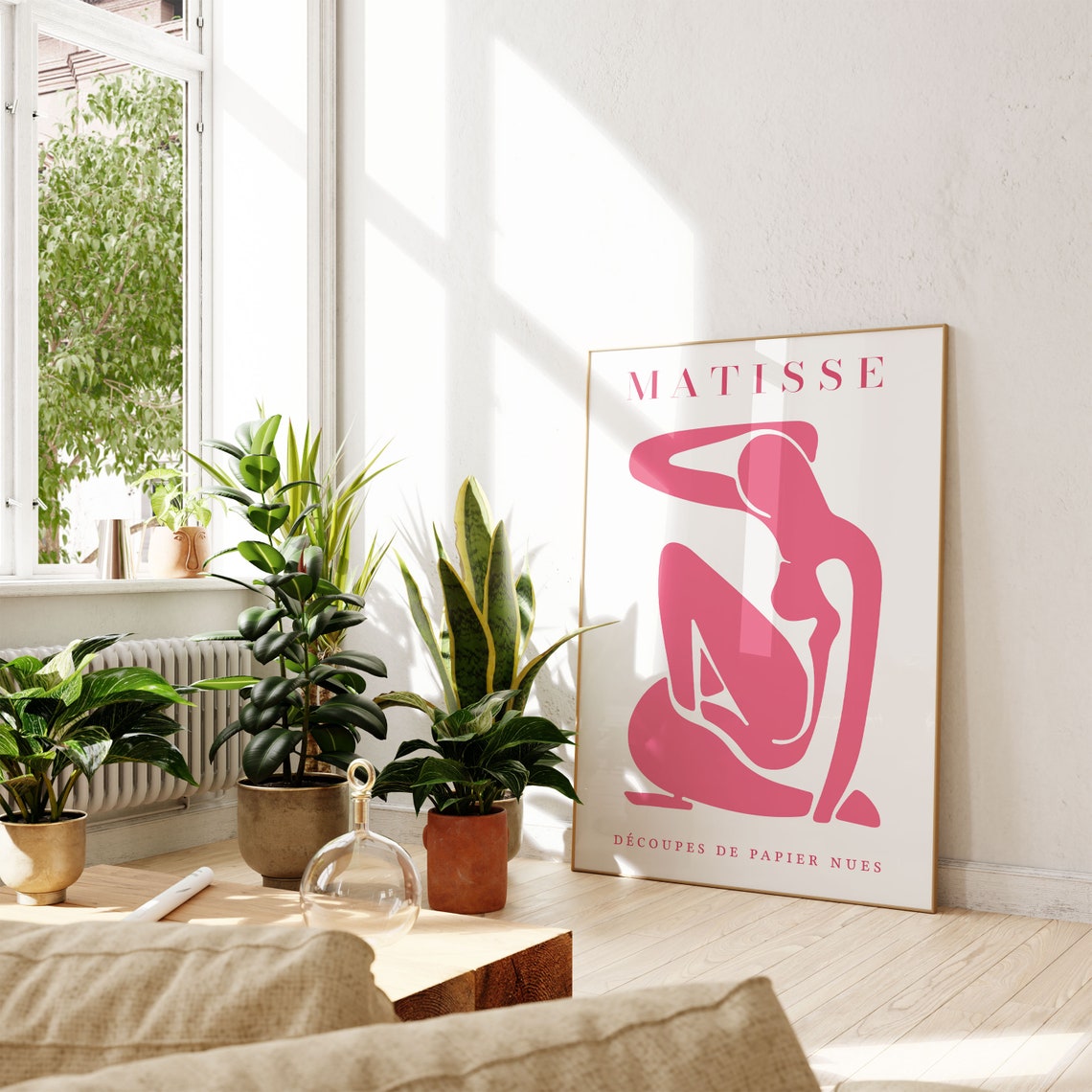 Henri Matisse Pink Nude Illustration Poster Modern Abstract Print Elegant Decor Minimalist Artwork Pink Gift For Her Clean Fine Art - Image 2