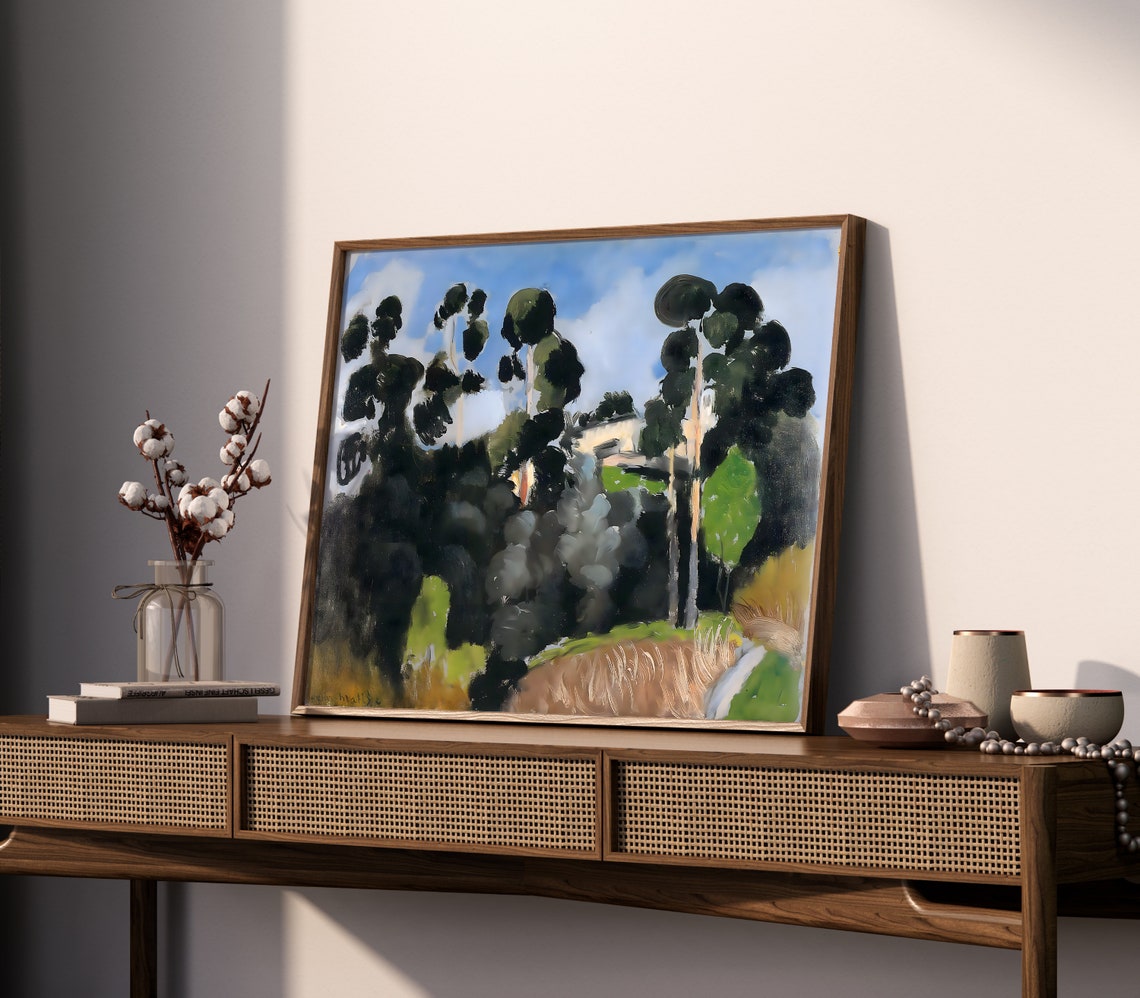 Henri Matisse Dark Forest Trees Blue Sky Modern Landscape Poster - Image 3