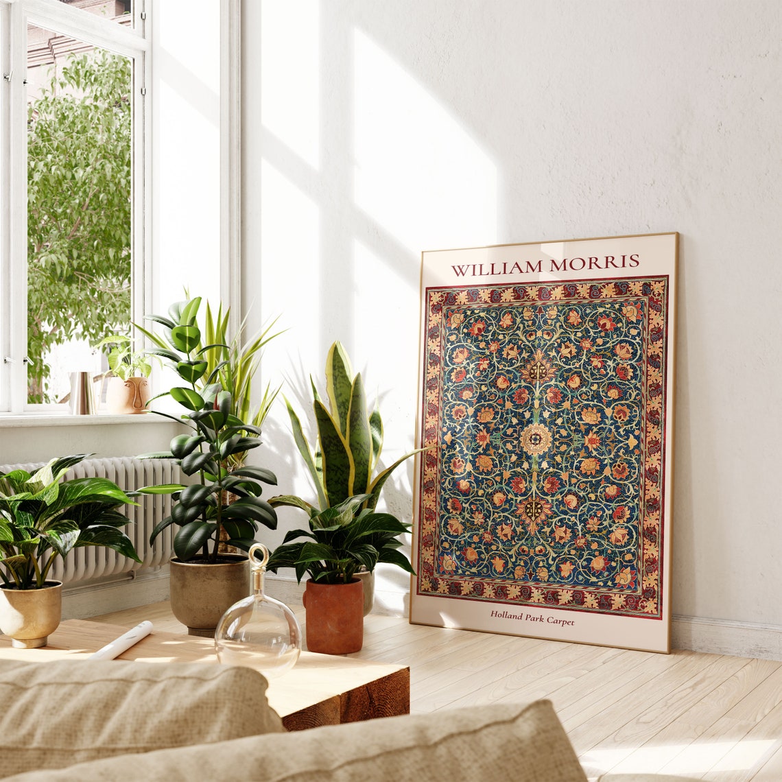 William Morris Holland Park Carpet Ornate Floral Rug Design Poster - Image 5