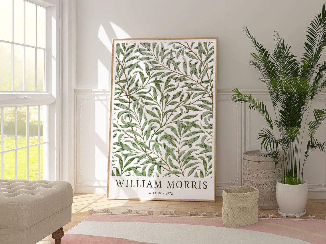 William Morris Willow Botanical Pattern Art Print - Image 3