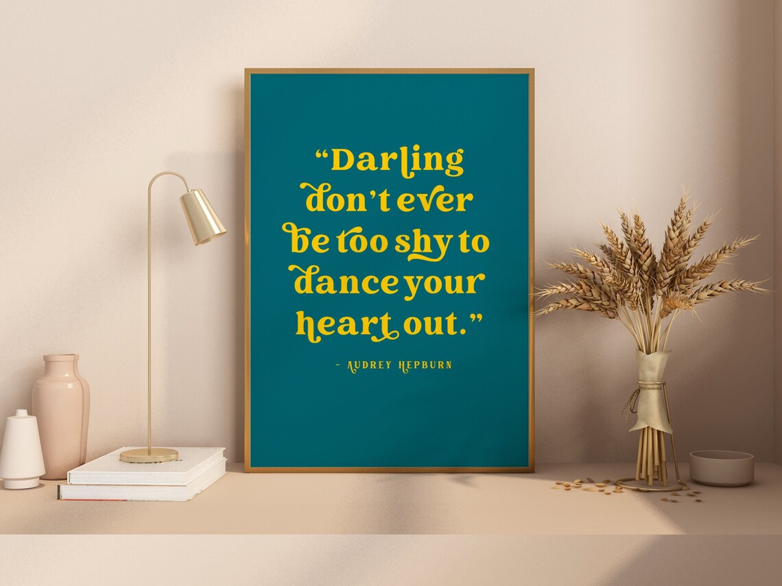 Audrey Hepburn Quote, Minimalist Poster Print - Image 4