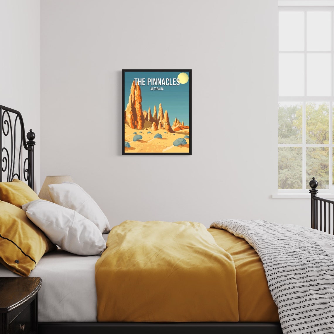 The Pinnacles Australia Vintage Poster With Desert Limestone Spires - Image 3
