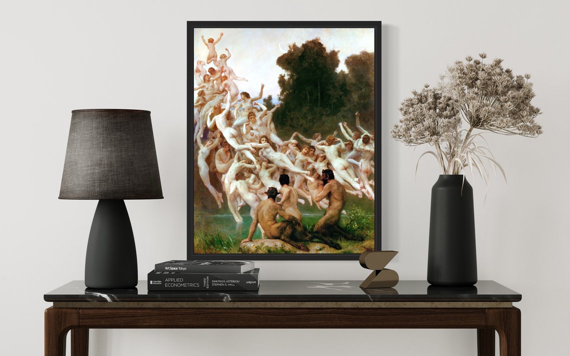 The Oreads Bouguereau Mythological Nymphs Ascending Art Poster - Image 3