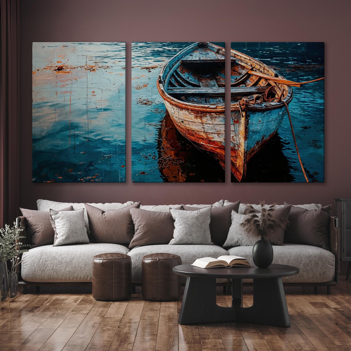 Nautical Rowboat Coastal Art Print, Peaceful Decor - Image 6