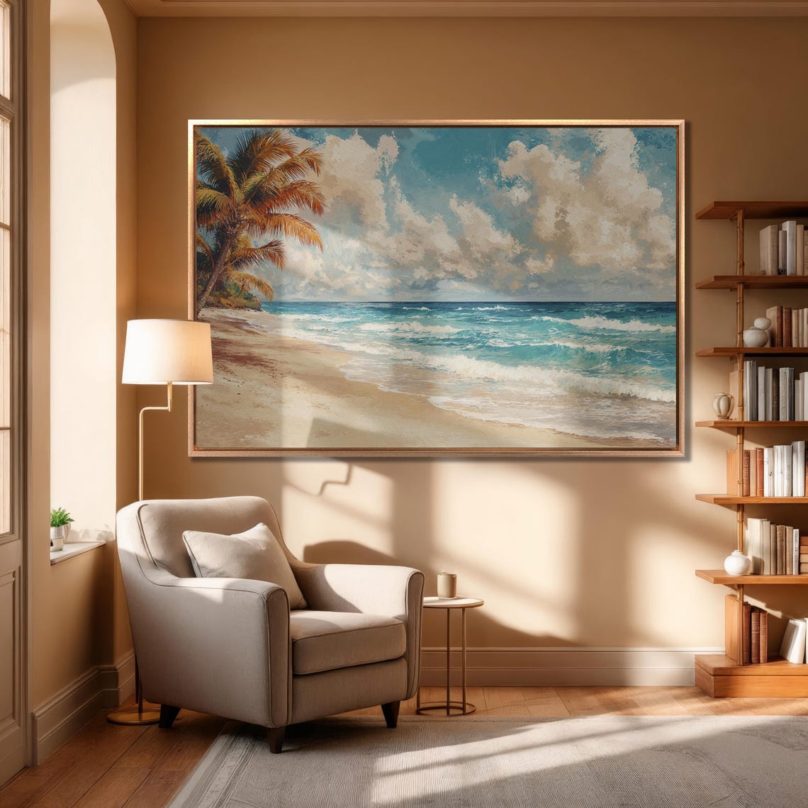 Tropical Palm Beach With Turquoise Waves and White Sand Poster - Image 6