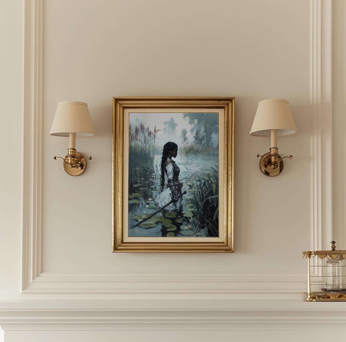 Female Knight, Victorian Dark Academia Art Print - Image 2