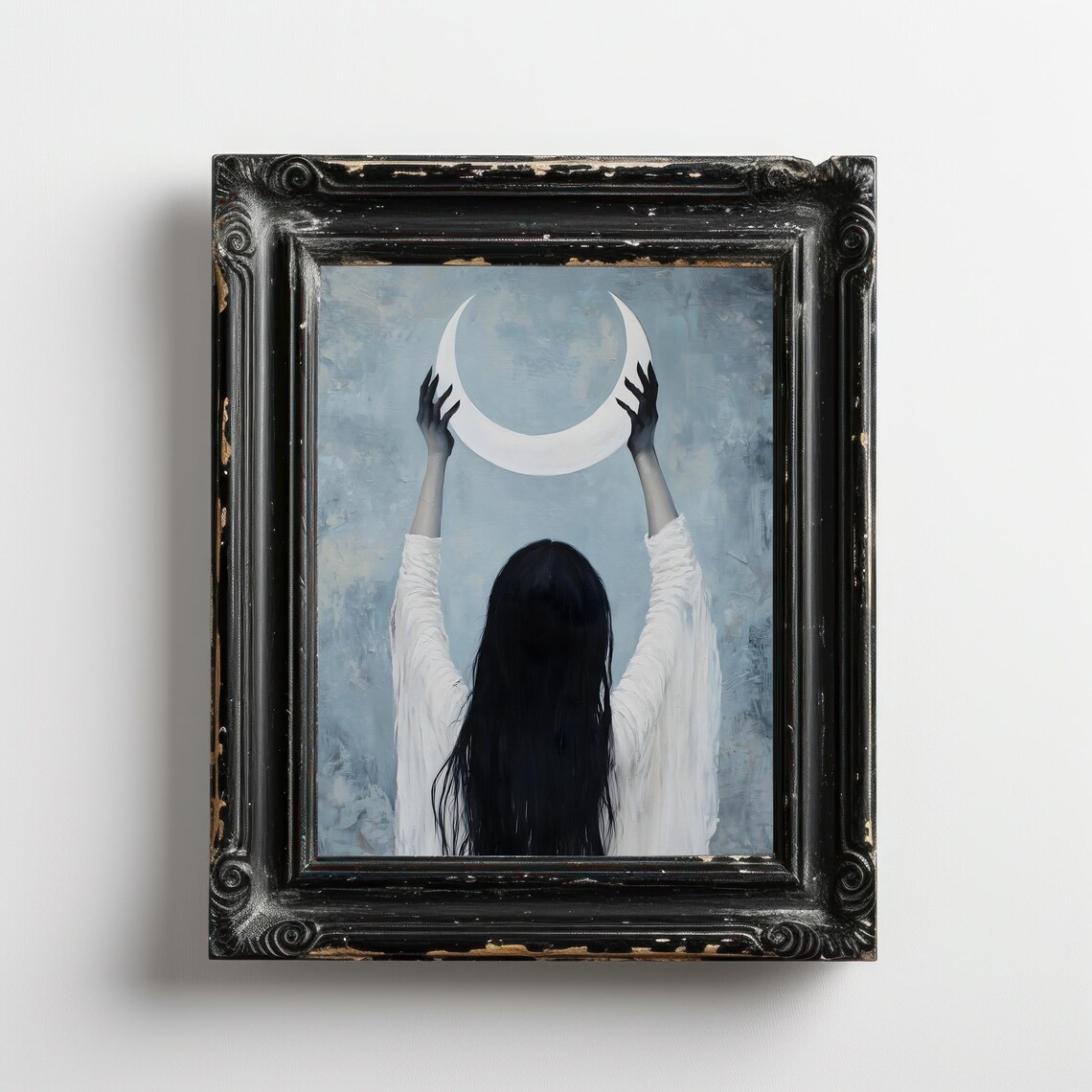 Selene Goddess of the Moon Art Print, Dark Academia - Image 3