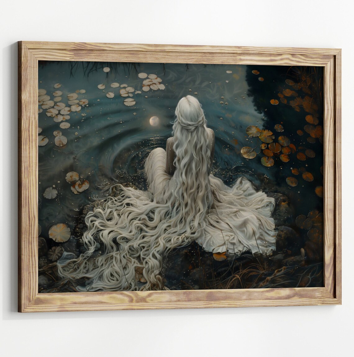 Ophelia Dark Academia Gothic Wall Art Poster Print