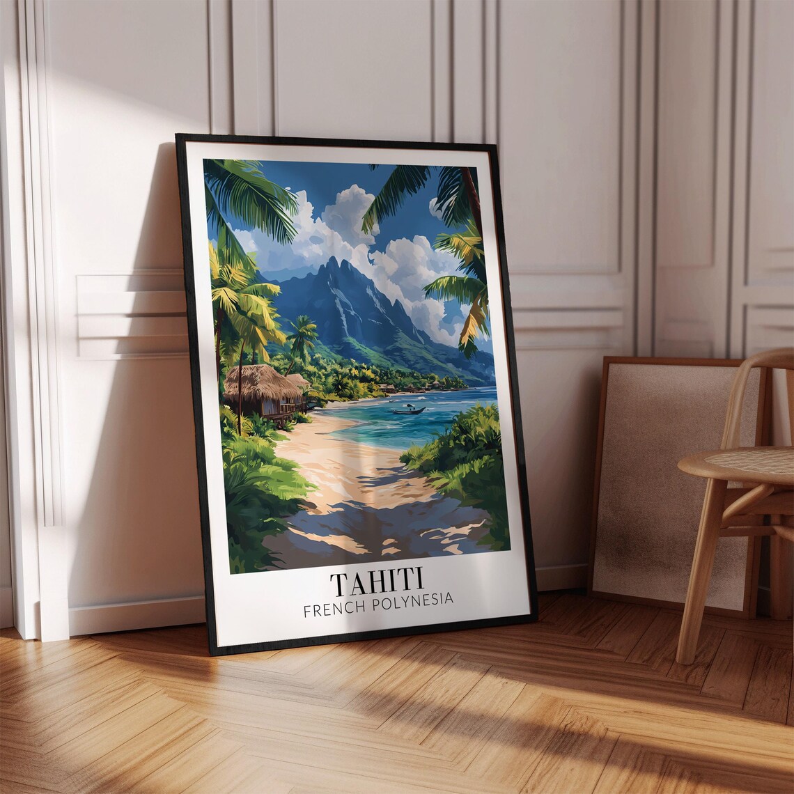 Tahiti French Polynesia Travel Poster, Home Decor - Image 2
