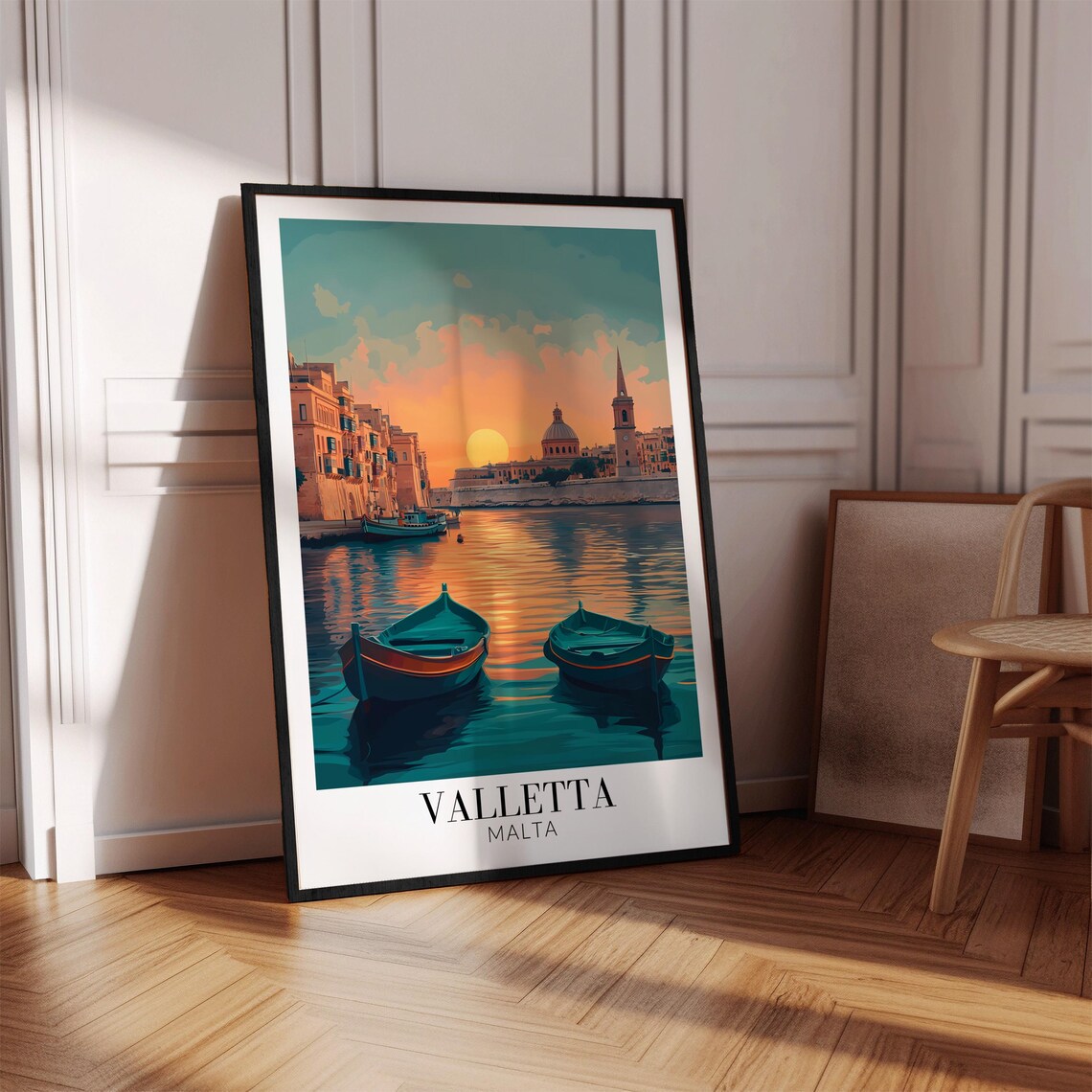 Valletta Malta Travel Poster, Home Decor - Image 2