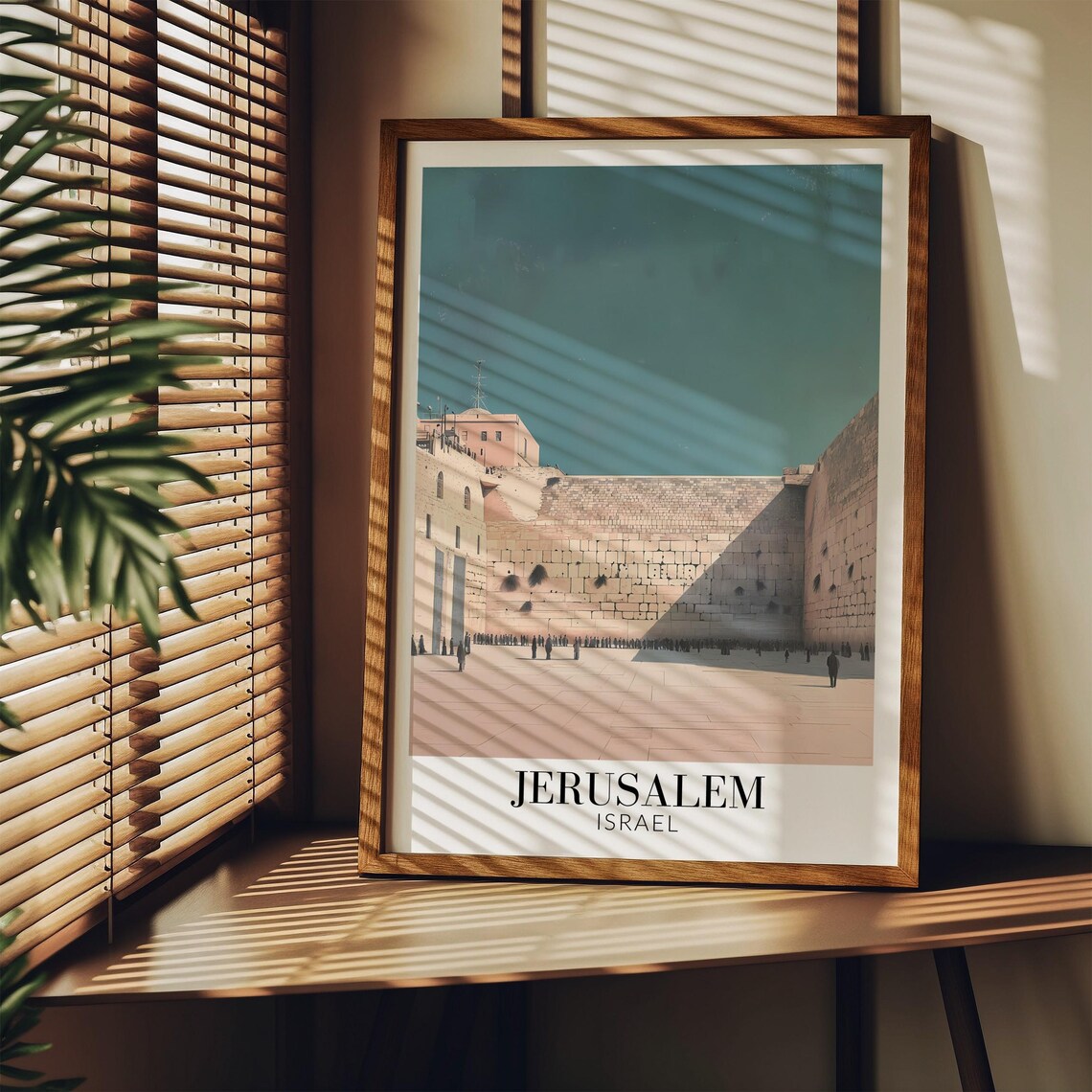 Jerusalem Israel Western Wall Plaza Sacred Landmark Art Poster - Image 3