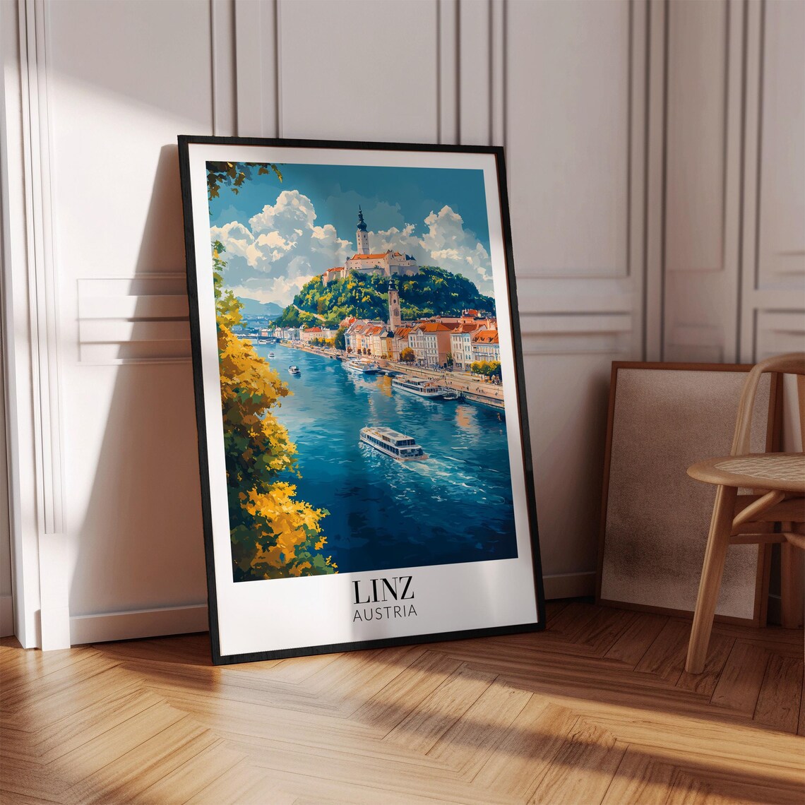 Linz Austria Travel Poster, Home Decor Art - Image 2