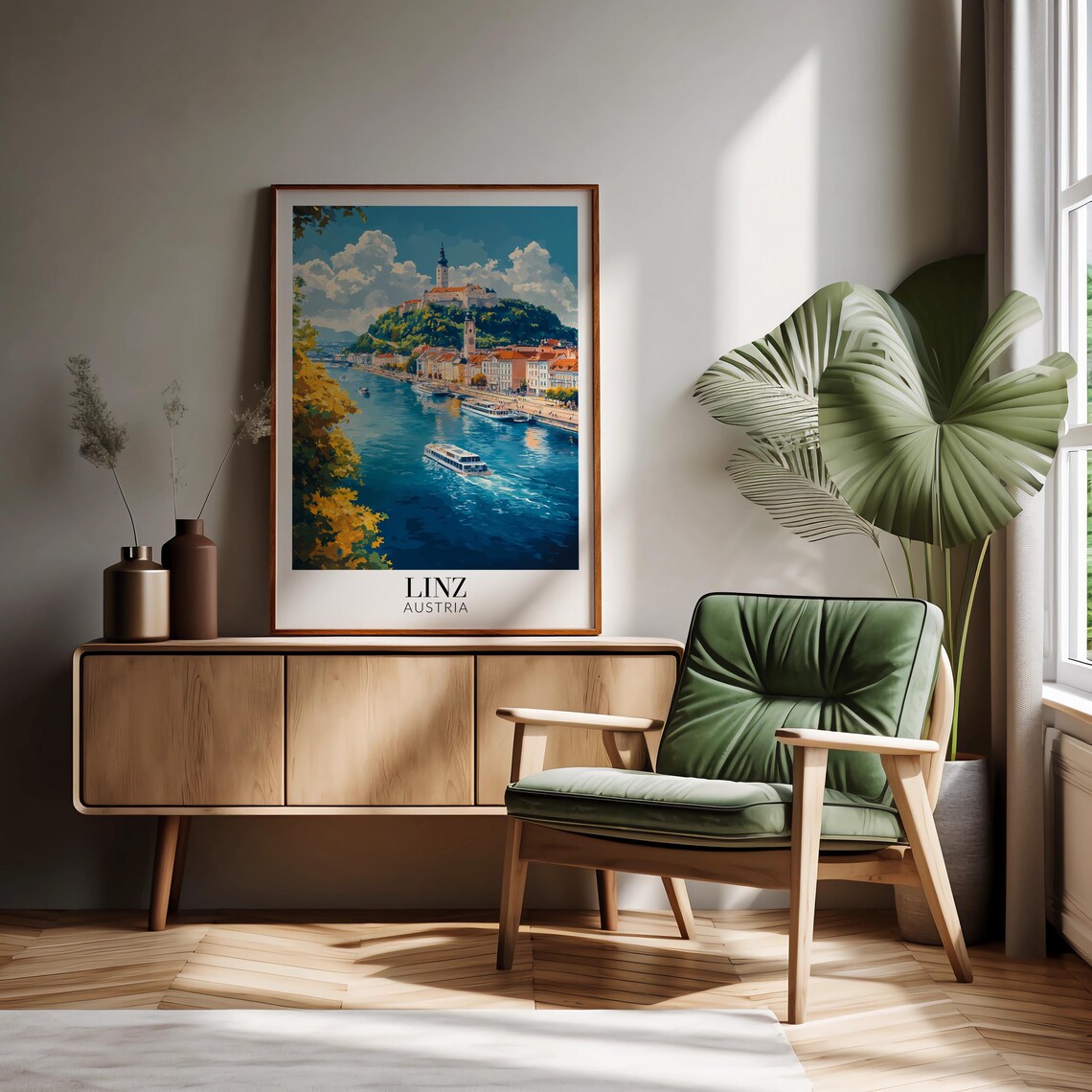 Linz Austria Travel Poster, Home Decor Art - Image 3