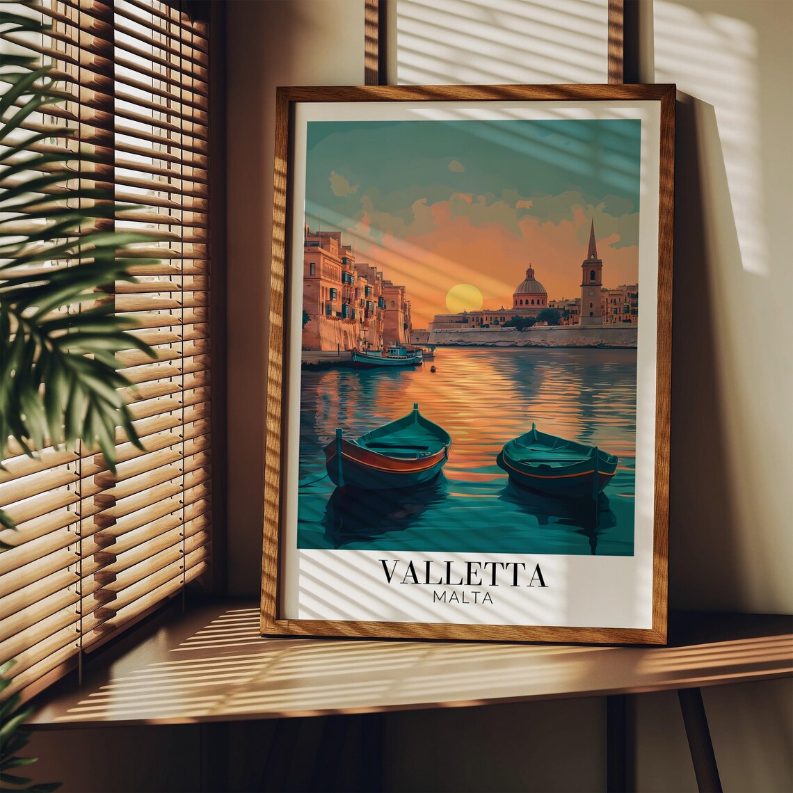 Valletta Malta Travel Poster, Home Decor - Image 4