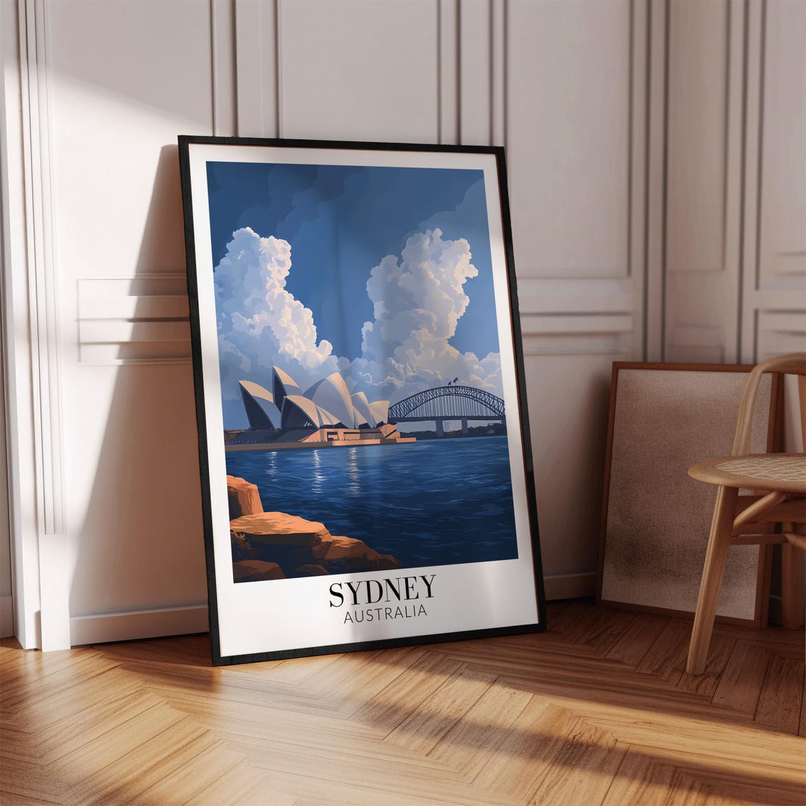 Sydney Harbour Opera House Bridge Daytime Skyline Travel Poster - Image 2
