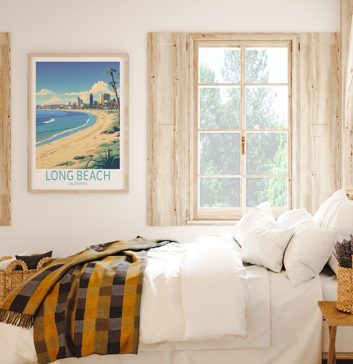 Long Beach Travel Poster, California Coastal View - Image 2