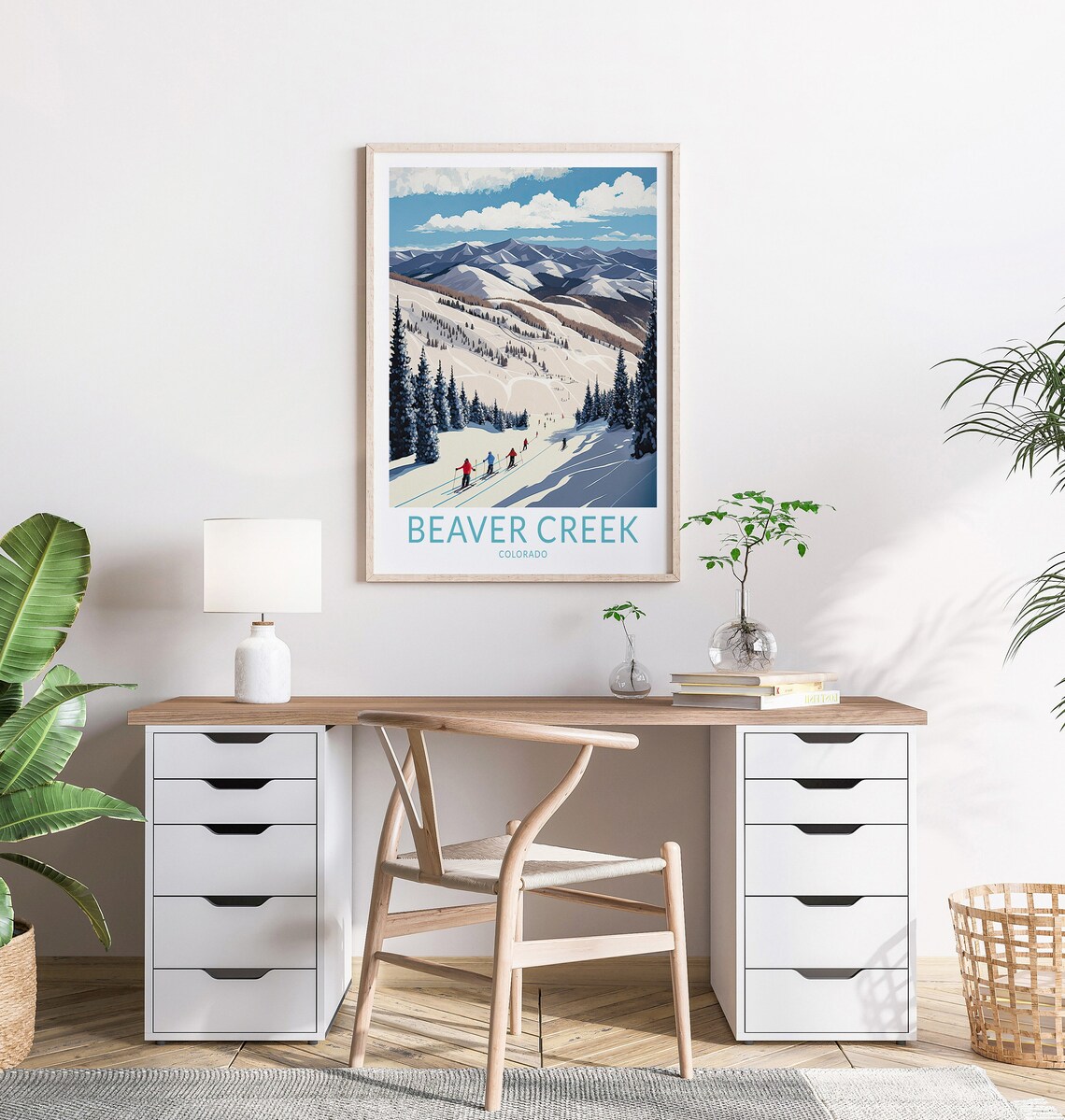 Beaver Creek Colorado Ski Travel Poster, Winter Travel - Image 2