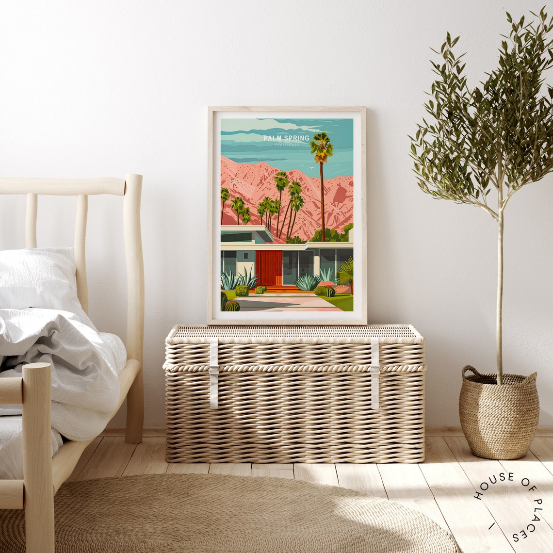 Palm Springs California Mid Century Modern Desert House Poster - Image 4